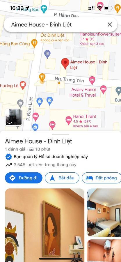 Aimee House - Dinh Liet Apartamento Hanói Exterior foto
